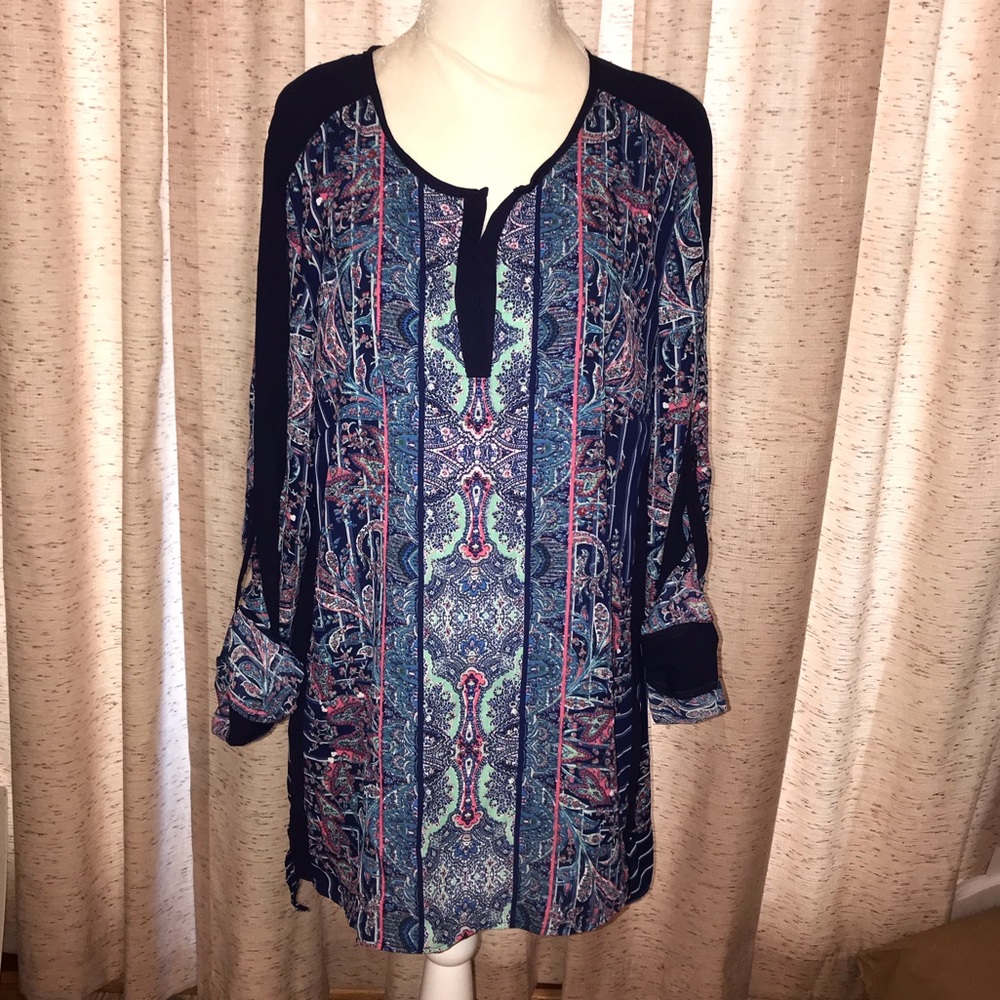 ⚜️ Signature Studio Hi-Lo Blouse NWOT (SIZE XL)